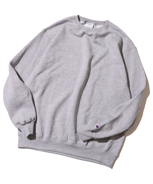 Champion（チャンピオン）の「Champion PULLOVER  プルオーバー クルーネック スウェット（スウェット・メンズ・ホワイト/ブラック/ネイビー/グレー/シルバーグレー/チャコール/バーガンディー/ダークグリーン/イエロー/ワイン系・S/M/L/XL）」の4枚目の写真