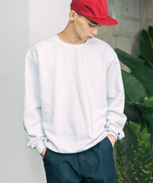 Champion（チャンピオン）の「Champion PULLOVER  プルオーバー クルーネック スウェット（スウェット・メンズ・ホワイト/ブラック/ネイビー/グレー/シルバーグレー/チャコール/バーガンディー/ダークグリーン/イエロー/ワイン系・S/M/L/XL）」の22枚目の写真