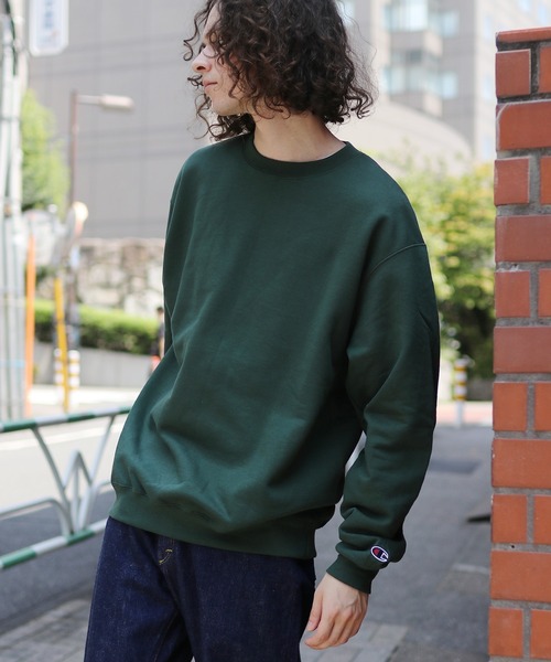 Champion（チャンピオン）の「Champion PULLOVER  プルオーバー クルーネック スウェット（スウェット・メンズ・ホワイト/ブラック/ネイビー/グレー/シルバーグレー/チャコール/バーガンディー/ダークグリーン/イエロー/ワイン系・S/M/L/XL）」の18枚目の写真