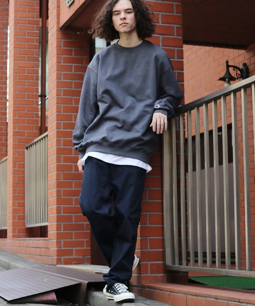 Champion（チャンピオン）の「Champion PULLOVER  プルオーバー クルーネック スウェット（スウェット・メンズ・ホワイト/ブラック/ネイビー/グレー/シルバーグレー/チャコール/バーガンディー/ダークグリーン/イエロー/ワイン系・S/M/L/XL）」の15枚目の写真