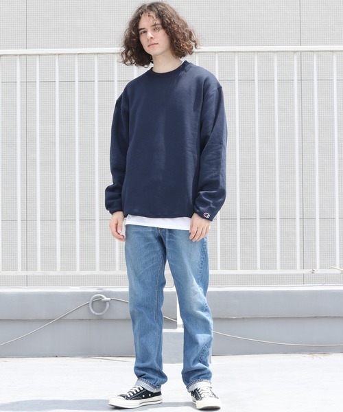 Champion（チャンピオン）の「Champion PULLOVER  プルオーバー クルーネック スウェット（スウェット・メンズ・ホワイト/ブラック/ネイビー/グレー/シルバーグレー/チャコール/バーガンディー/ダークグリーン/イエロー/ワイン系・S/M/L/XL）」の20枚目の写真