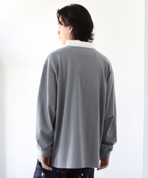 Champion（チャンピオン）の「Champion × BEAMS / 別注 Rugger Shirt（ポロシャツ・メンズ・ブラック/トップグレー・MEDIUM/LARGE/X-LARGE）」の5枚目の写真