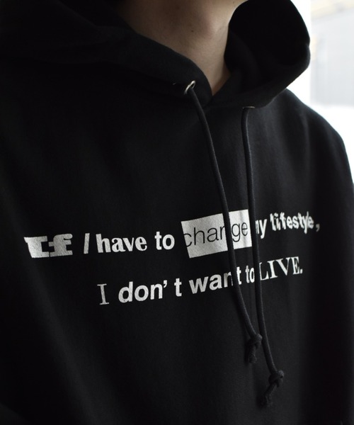 MINEDENIM（マインデニム）の「Lettered Print Hoodie（パーカー
