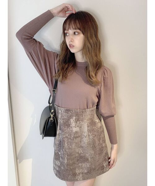 dazzlin(ダズリン)の「ジャカードランダムミニスカート(スカート・レディース・グレー/ベージュ・SMALL/MEDIUM)」の9枚目の写真