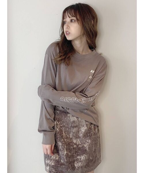 dazzlin(ダズリン)の「ジャカードランダムミニスカート(スカート・レディース・グレー/ベージュ・SMALL/MEDIUM)」の5枚目の写真