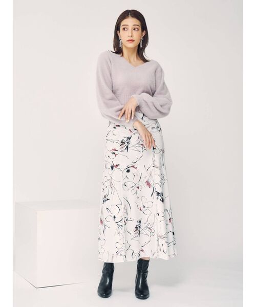 MERCURYDUO（マーキュリーデュオ）の「2WAYバルーンスリーブミニシャギーニット（ニット/セーター・レディース・ブラウン/ブルー/アイボリー/ベビーピンク・FREE）」の11枚目の写真