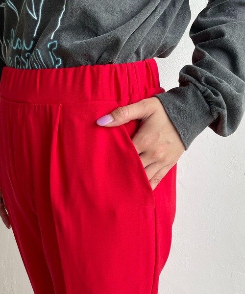 CAPRICIEUX LE'MAGE(カプリシューレマージュ)の「NEWイージータックパンツ(その他パンツ・レディース・レッド/モカ/グレー/ブラック/ピンク・36/40/38)」の13枚目の写真
