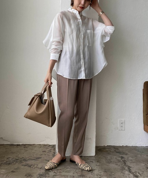 CAPRICIEUX LE'MAGE(カプリシューレマージュ)の「NEWイージータックパンツ(その他パンツ・レディース・レッド/モカ/グレー/ブラック/ピンク・36/40/38)」の19枚目の写真