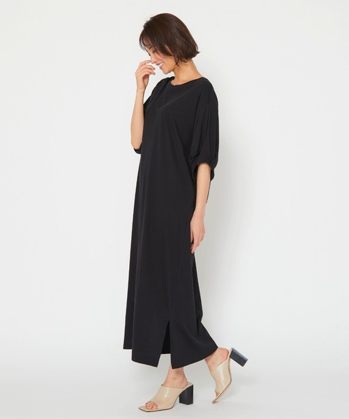 Web別注 スリーブコンシャスtシャツワンピース 洗濯機で洗える ワンピース ワンピース Lautreamont ロートレアモン のファッション