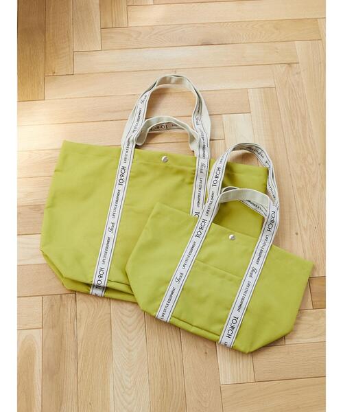 Green　Parks（グリーンパークス）の「・TORCH 2WAYトートL＊（トートバッグ・レディース・ブラック/ベージュ/グリーン・FREE）」の11枚目の写真