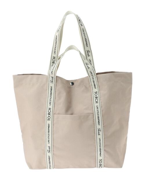 Green　Parks（グリーンパークス）の「・TORCH 2WAYトートL＊（トートバッグ・レディース・ブラック/ベージュ/グリーン・FREE）」の3枚目の写真