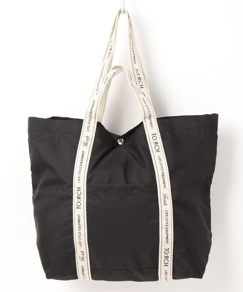 Green　Parks（グリーンパークス）の「・TORCH 2WAYトートL＊（トートバッグ・レディース・ブラック/ベージュ/グリーン・FREE）」の6枚目の写真