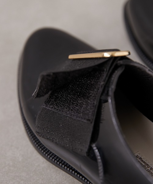 TEMPERATE（テンパレイト）の「【TEMPERATE テンパレイト】ビッグバックルレインシューズ（レインシューズ・レディース・ブラック・40/38）」の10枚目の写真