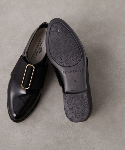 TEMPERATE（テンパレイト）の「【TEMPERATE テンパレイト】ビッグバックルレインシューズ（レインシューズ・レディース・ブラック・40/38）」の5枚目の写真