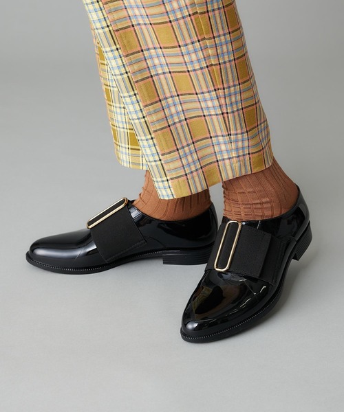 TEMPERATE（テンパレイト）の「【TEMPERATE テンパレイト】ビッグバックルレインシューズ（レインシューズ・レディース・ブラック・40/38）」の7枚目の写真