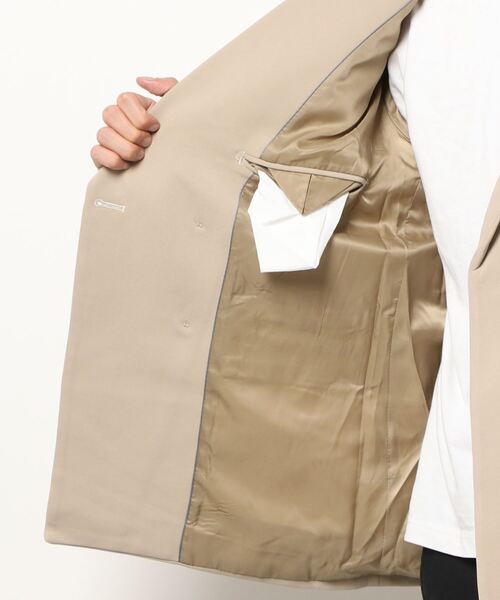 WESTBOY(ウエストボーイ)の「【WB ORIGINALS】Deformation Fly Front Tailored Jacket WO21W2OT17(テーラードジャケット・メンズ・ベージュ/ブラック・L/XL/M)」の17枚目の写真