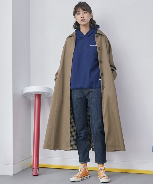 CONVERSE(コンバース)の「CONVERSE/コンバース ストレッチフリースパーカー(パーカー・レディース・ブラック/ブルー/パープル/オフホワイト/カーキ・M/L)」の5枚目の写真