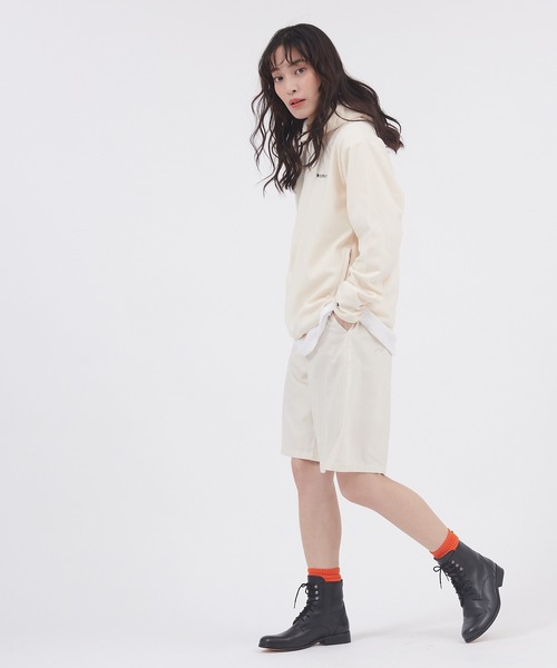 CONVERSE(コンバース)の「CONVERSE/コンバース ストレッチフリースパーカー(パーカー・レディース・ブラック/ブルー/パープル/オフホワイト/カーキ・M/L)」の7枚目の写真