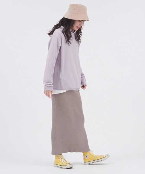 CONVERSE(コンバース)の「CONVERSE/コンバース ストレッチフリースパーカー(パーカー・レディース・ブラック/ブルー/パープル/オフホワイト/カーキ・M/L)」の22枚目の写真
