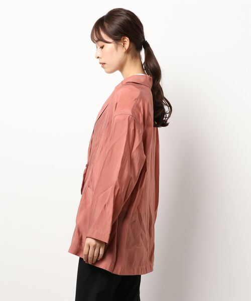 N.（N. Natural Beauty Basic）（エヌエヌナチュラルビューティーベーシック）の「シアーダブルジャケット（その他アウター・レディース・ブラウン/レッド・MEDIUM）」の3枚目の写真