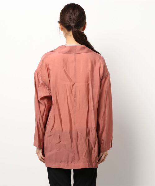 N.（N. Natural Beauty Basic）（エヌエヌナチュラルビューティーベーシック）の「シアーダブルジャケット（その他アウター・レディース・ブラウン/レッド・MEDIUM）」の4枚目の写真