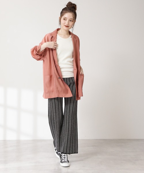 N.（N. Natural Beauty Basic）（エヌエヌナチュラルビューティーベーシック）の「シアーダブルジャケット（その他アウター・レディース・ブラウン/レッド・MEDIUM）」の9枚目の写真