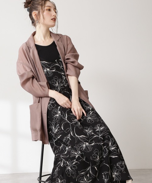 N.（N. Natural Beauty Basic）（エヌエヌナチュラルビューティーベーシック）の「シアーダブルジャケット（その他アウター・レディース・ブラウン/レッド・MEDIUM）」の6枚目の写真