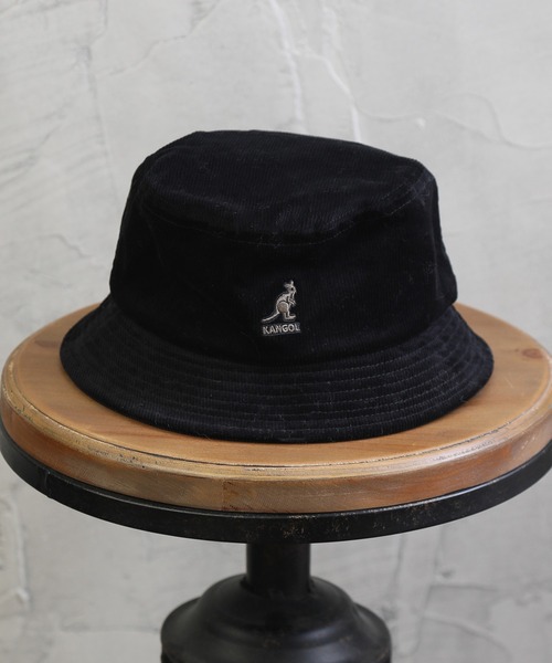 KANGOL（カンゴール）の「【KANGOL/カンゴール】コーデュロイ ワンポイントロゴバケットハット（ハット・メンズ・ブラック/ベージュ/ウッド・M/L）」の14枚目の写真