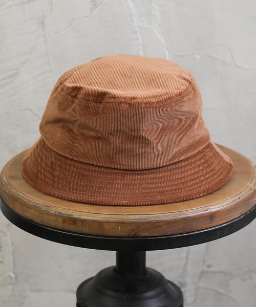KANGOL（カンゴール）の「【KANGOL/カンゴール】コーデュロイ ワンポイントロゴバケットハット（ハット・メンズ・ブラック/ベージュ/ウッド・M/L）」の21枚目の写真