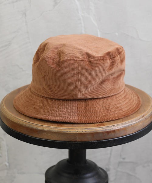 KANGOL（カンゴール）の「【KANGOL/カンゴール】コーデュロイ ワンポイントロゴバケットハット（ハット・メンズ・ブラック/ベージュ/ウッド・M/L）」の20枚目の写真