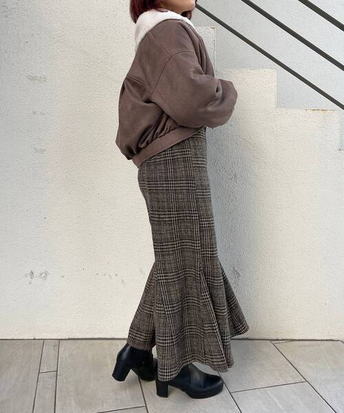 MAJESTIC LEGON（マジェスティックレゴン）の「ふわふわボリュームライダース（ライダースジャケット・レディース・アイボリー/ベージュ/モカ/ブラウン/オフホワイト/ホワイト・SMALL/MEDIUM）」の19枚目の写真