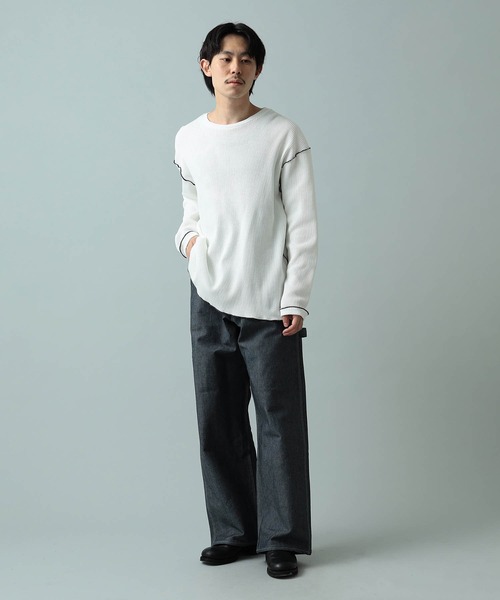 BOBSON(ボブソン)の「BOBSON × IG / ワイド ペインターパンツ(その他パンツ・メンズ・インディゴブルー/オフホワイト・30inch/31inch)」の16枚目の写真