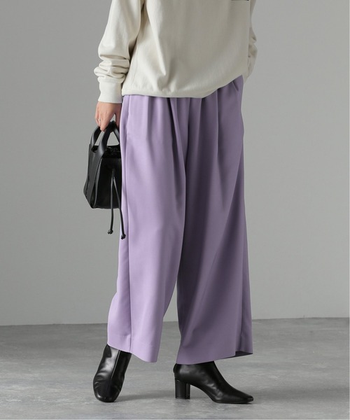 JOURNAL STANDARD(ジャーナルスタンダード)の「TWINSクロップドワイドパンツ(その他パンツ・レディース・ブラウン/ラベンダー/ブラック/イエロー・40/36/34/38)」の4枚目の写真