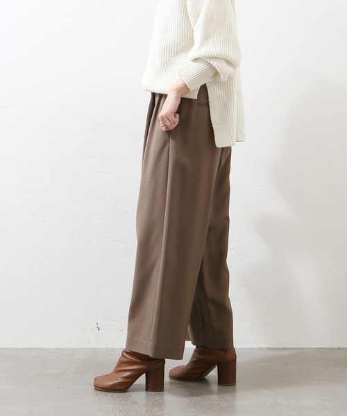 JOURNAL STANDARD(ジャーナルスタンダード)の「TWINSクロップドワイドパンツ(その他パンツ・レディース・ブラウン/ラベンダー/ブラック/イエロー・40/36/34/38)」の3枚目の写真