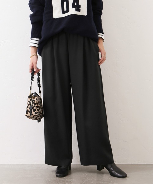 JOURNAL STANDARD(ジャーナルスタンダード)の「TWINSクロップドワイドパンツ(その他パンツ・レディース・ブラウン/ラベンダー/ブラック/イエロー・40/36/34/38)」の2枚目の写真