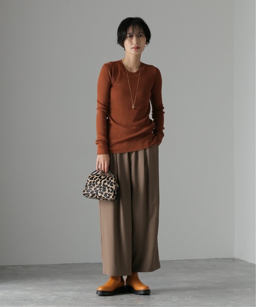 JOURNAL STANDARD(ジャーナルスタンダード)の「TWINSクロップドワイドパンツ(その他パンツ・レディース・ブラウン/ラベンダー/ブラック/イエロー・40/36/34/38)」の5枚目の写真