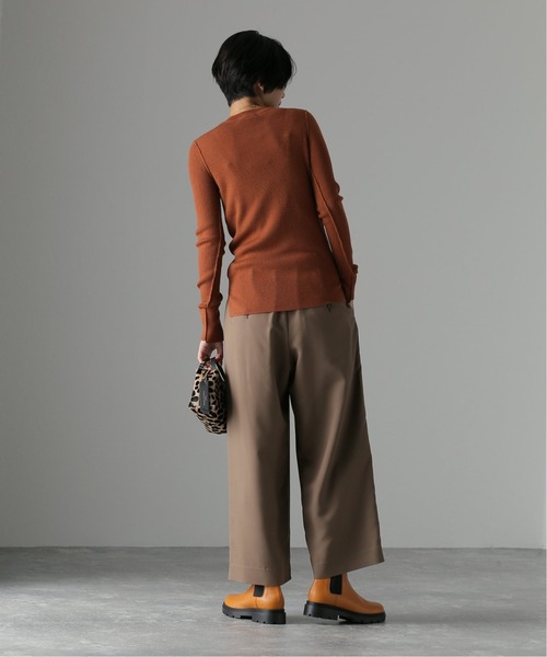 JOURNAL STANDARD(ジャーナルスタンダード)の「TWINSクロップドワイドパンツ(その他パンツ・レディース・ブラウン/ラベンダー/ブラック/イエロー・40/36/34/38)」の12枚目の写真