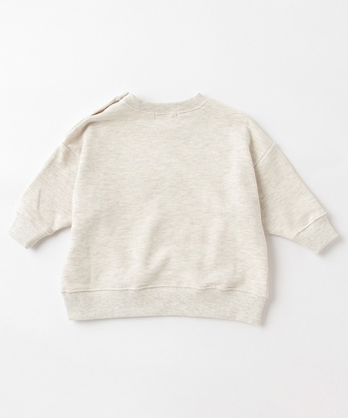 X-girl Stages（エックスガールステージス）の「カレッジロゴトレーナー（スウェット・キッズ・ネイビー/アイボリー/トップグレー・110cm/100cm/120cm/80ｃｍ/90cm/130cm/140cm）」の14枚目の写真