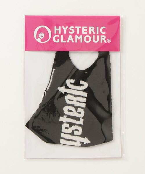 HYSTERIC GLAMOUR（ヒステリックグラマー）の「HYSTERIC ロゴマスク（マスク・レディース・ベージュ/ブラック/グリーン/グレー・SMALL/MEDIUM）」の5枚目の写真