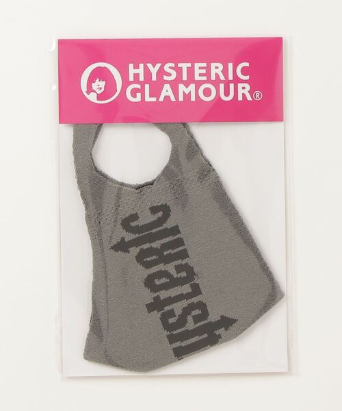 HYSTERIC GLAMOUR（ヒステリックグラマー）の「HYSTERIC ロゴマスク（マスク・レディース・ベージュ/ブラック/グリーン/グレー・SMALL/MEDIUM）」の7枚目の写真