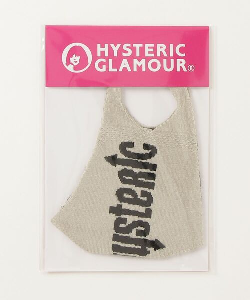 HYSTERIC GLAMOUR（ヒステリックグラマー）の「HYSTERIC ロゴマスク（マスク・レディース・ベージュ/ブラック/グリーン/グレー・SMALL/MEDIUM）」の13枚目の写真
