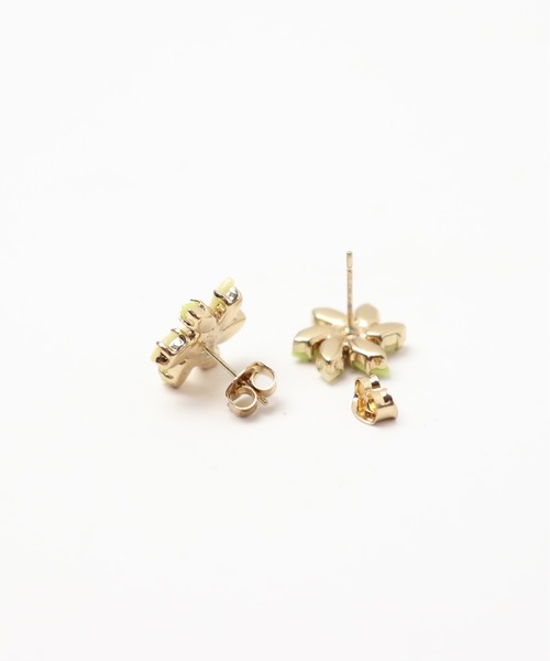 petitcro（プティクロ）の「petitcro　フラワーピアス（ピアス（両耳用）・レディース・グリーン/ピンク/ブルー・ONE SIZE）」の9枚目の写真