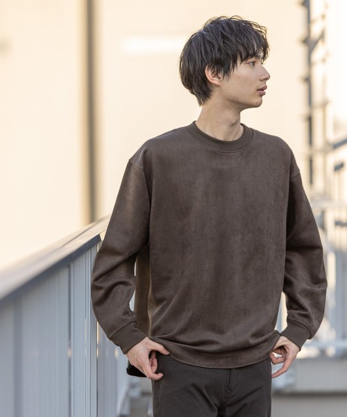 GLOBAL WORK（グローバルワーク）の「スウェードライククルー