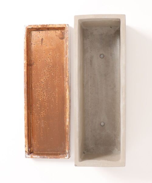 SPICE OF LIFE（スパイス オブ ライフ）の「FEEL THE GARDEN セメントプランター レクト ロング 33cm（フラワーベース・レディース・グレー・ONE SIZE）」の21枚目の写真