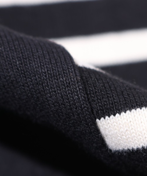 GROOVY COLORS（グルービーカラーズ）の「GROOVY COLORS/グルービーカラーズ テンジクボーダー BALLOON TEE バルーン ボーダーTシャツ オーバーサイズ（Tシャツ/カットソー・キッズ・ホワイト×ブラック/ブルー系その他・140/130）」の10枚目の写真