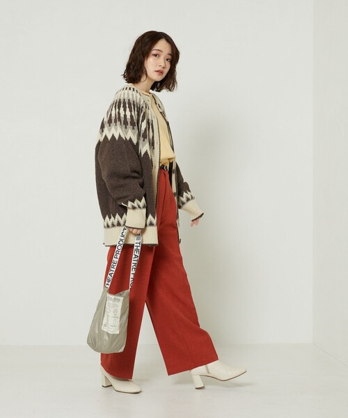 FREAK'S STORE（フリークスストア）の「ノルディックニットカーディガン（カーディガン/ボレロ・レディース・ブラウン/グリーン/オフホワイト・ﾌﾘ-）」の20枚目の写真