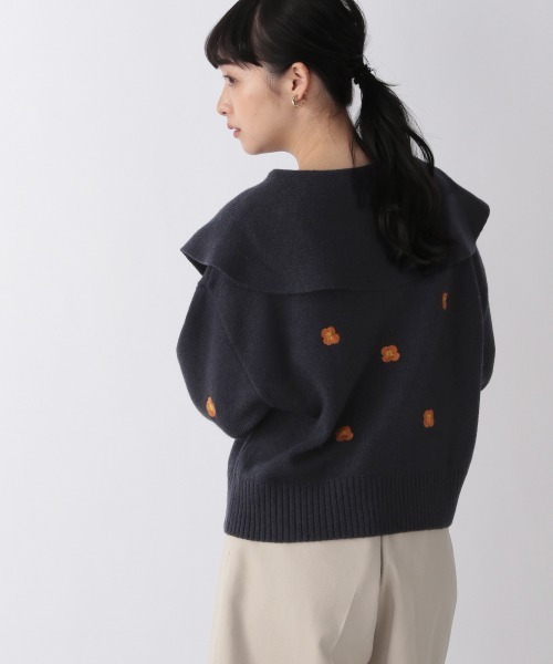 LOWRYS FARM（ローリーズファーム）の「刺繍ニットLS 236923（ニット