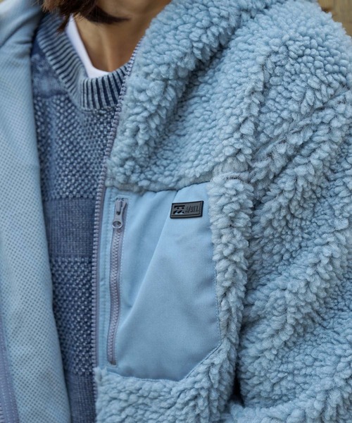 BILLABONG（ビラボン）の「BILLABONG メンズ 【A/Div.】 BOA FLEECE JACKET ジャケット  【2021年秋冬モデル】/ビラボンモコモコボアアウター（ブルゾン・メンズ・ベージュ/オリーブ/ブルー・MEDIUM/LARGE/X-LARGE）」の14枚目の写真