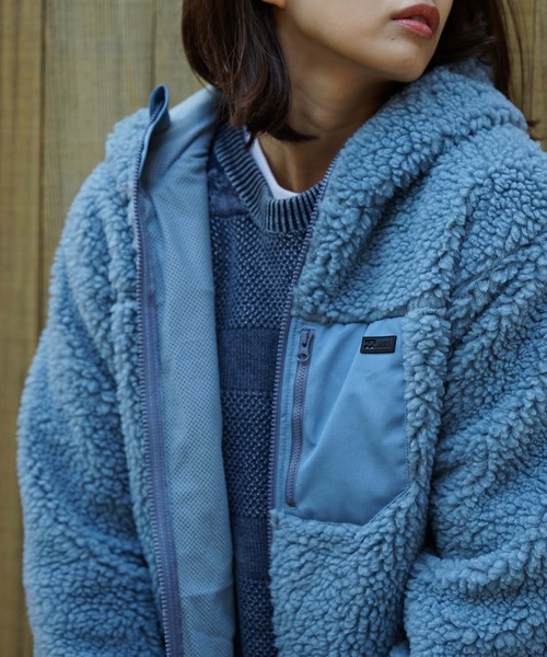 BILLABONG（ビラボン）の「BILLABONG メンズ 【A/Div.】 BOA FLEECE JACKET ジャケット  【2021年秋冬モデル】/ビラボンモコモコボアアウター（ブルゾン・メンズ・ベージュ/オリーブ/ブルー・MEDIUM/LARGE/X-LARGE）」の15枚目の写真