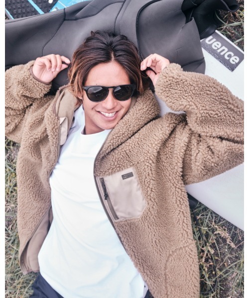 BILLABONG（ビラボン）の「BILLABONG メンズ 【A/Div.】 BOA FLEECE JACKET ジャケット  【2021年秋冬モデル】/ビラボンモコモコボアアウター（ブルゾン・メンズ・ベージュ/オリーブ/ブルー・MEDIUM/LARGE/X-LARGE）」の18枚目の写真